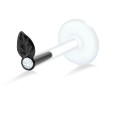 Stone Set Leaf Shaped Labrets Push-in LA-751